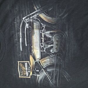 Harley-Davidson Black Tee with Motorcycle Graphic
